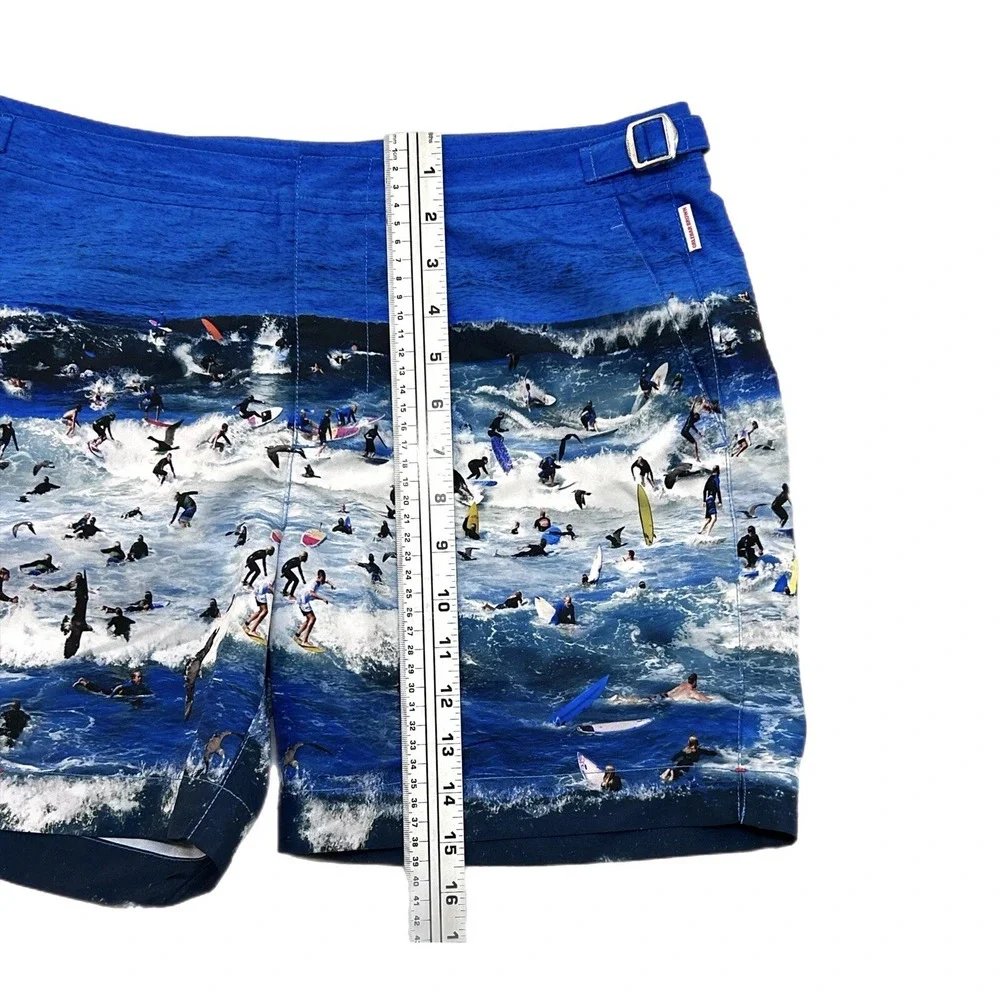 Orlebar Brown Men's Swim Shorts Bulldog Surfers In Laguna Beach Size 31 Designer